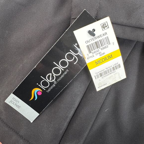 Ideology Rain Jacket – Black with Plum Lining (Women’s Medium) - Picture 3 of 4